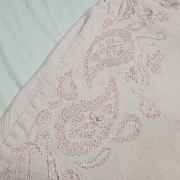 Gloria Vanderbilt Jeans Avery Skimmer Womens Size 12 Embroidered Slimming Pink - Picture 8 of 16